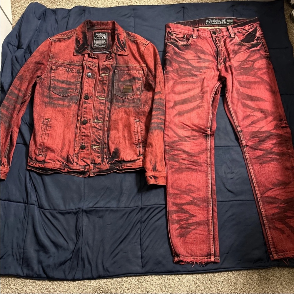 Heritage America Red Denim Jeans